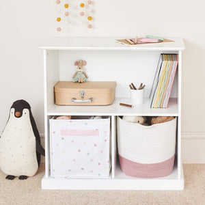 Abbeville Small Wooden Shelf & Storage in White	