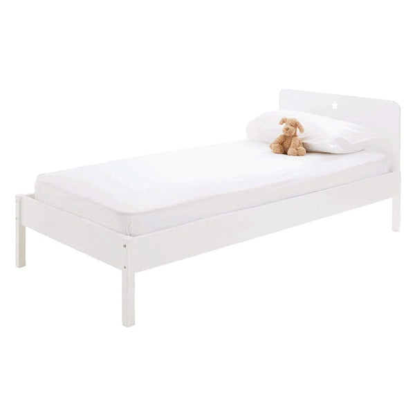 Star Bright Single Bed, Bright White	