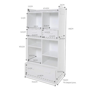 alba toy storage set 5 measurements