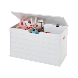 Small Wooden Toy Box, White	