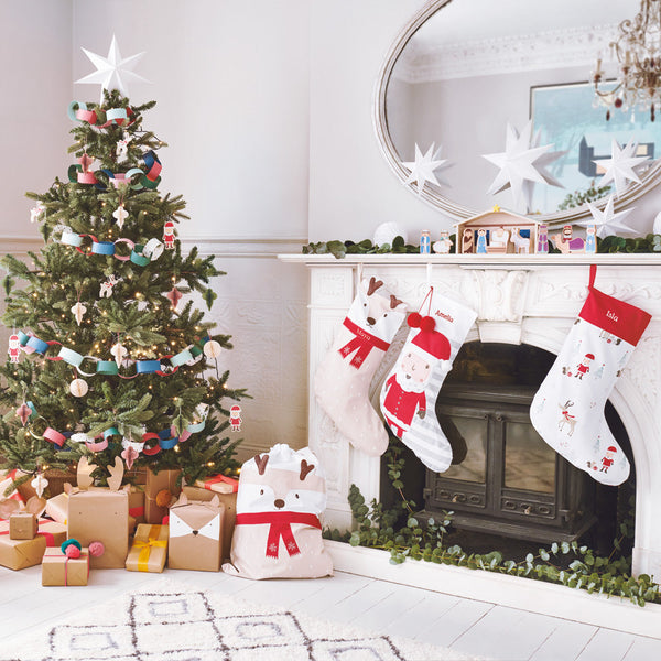 Personalised Christmas Stocking, Father Christmas