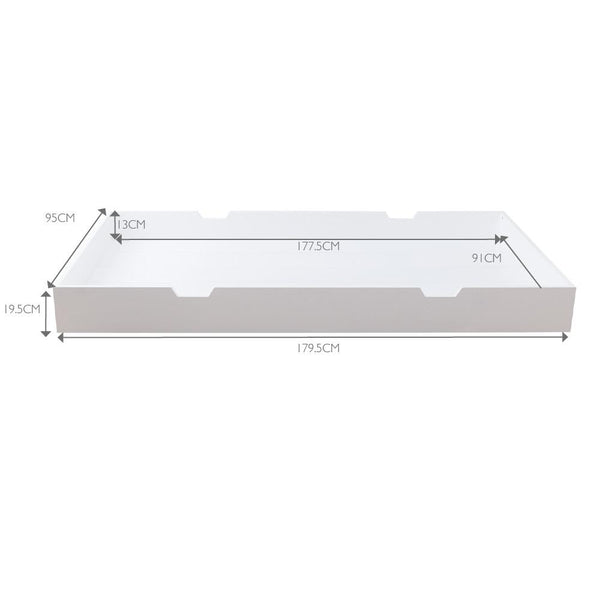 Underbed Truckle, White