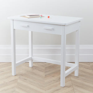 Apollo Desk with Drawers, White	