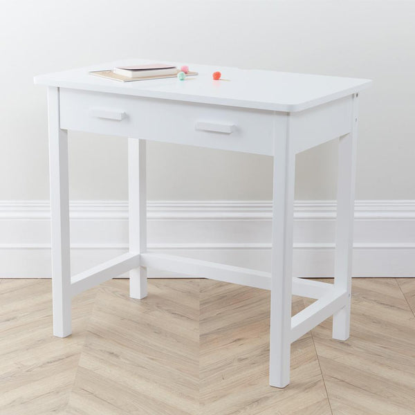 Apollo Desk with Drawers, White	