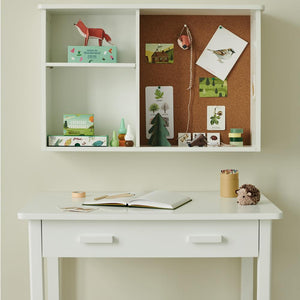 Apollo Desk with Drawers, White	