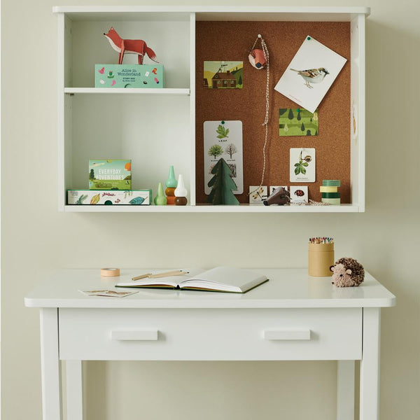 Apollo Desk with Drawers, White	