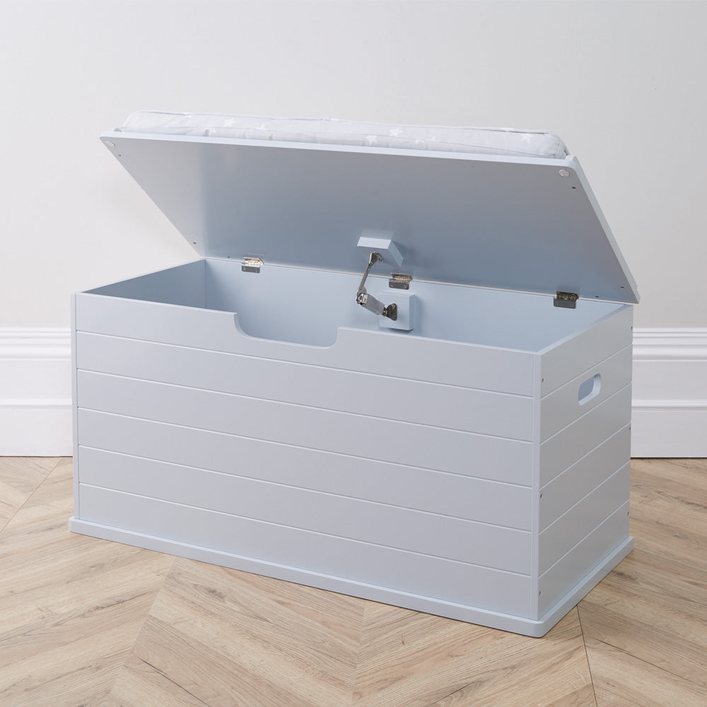 Large Classic Toy Box Seat, Cloud Grey