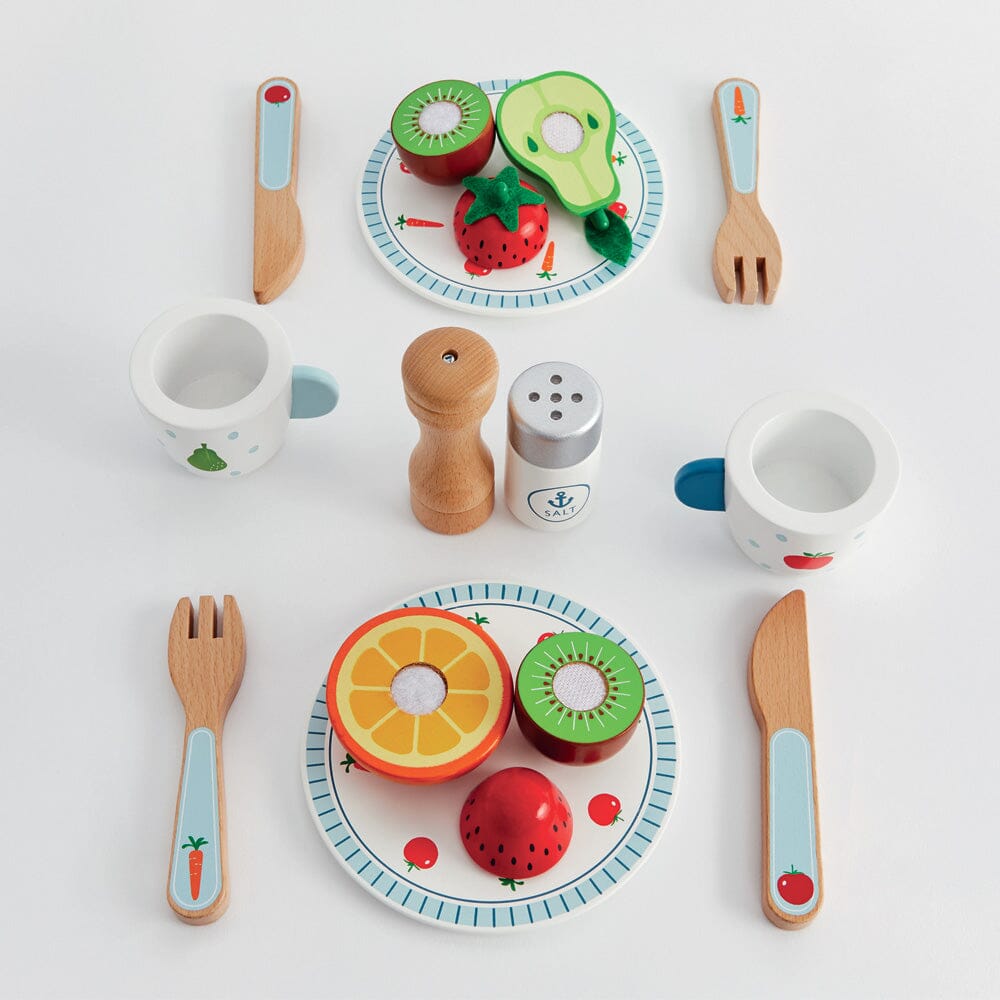 Wooden Toy Dinner Set	