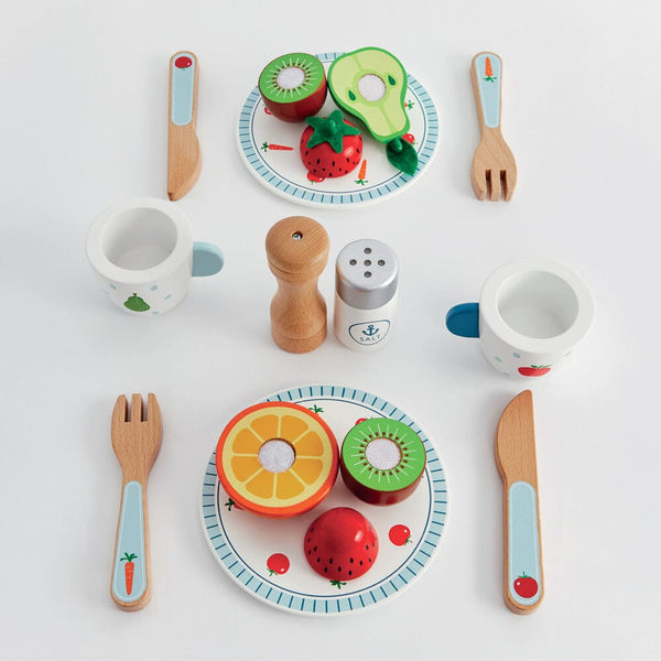 Wooden Toy Dinner Set	