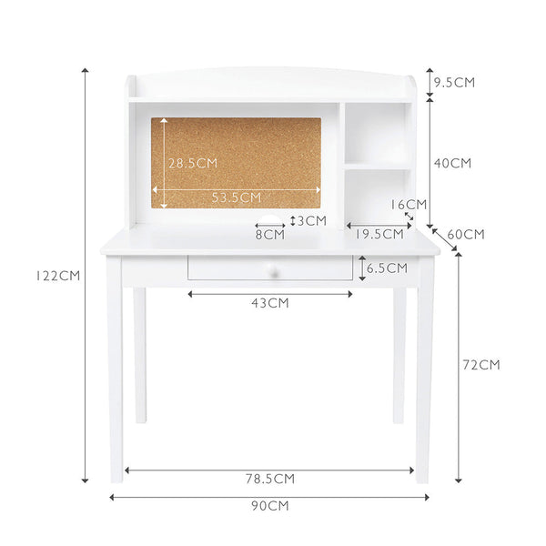 tall whittington desk with dimensions