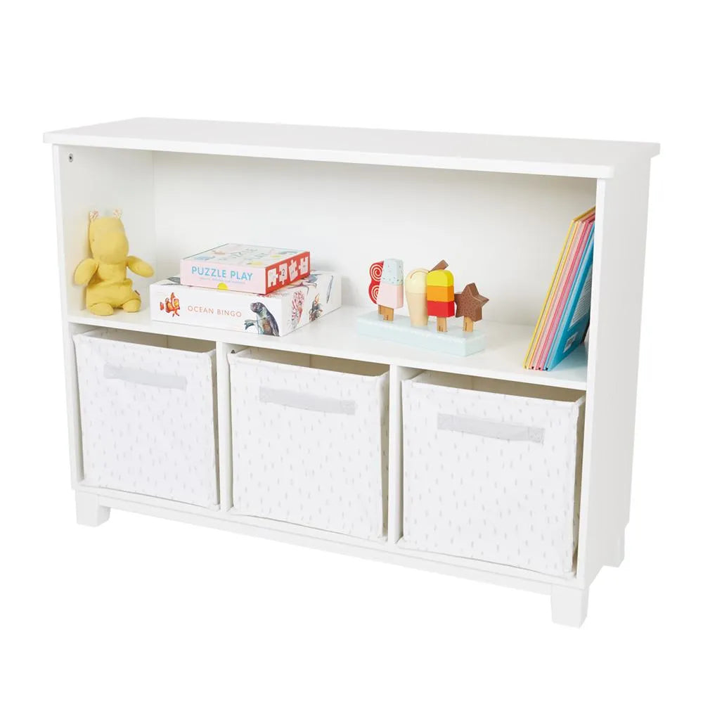 Blake Storage Shelf Unit, White	