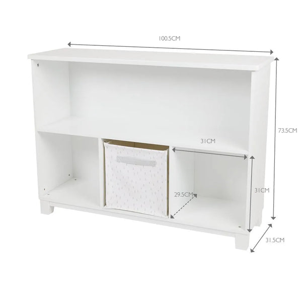Blake Storage Shelf Unit, White	