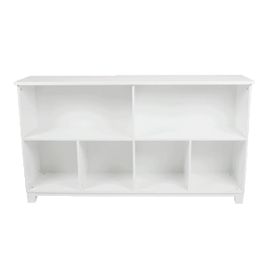 Blake Long Storage Shelf Unit, White	