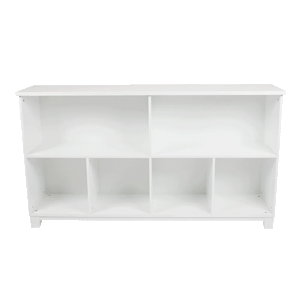 Blake Long Storage Shelf Unit, White