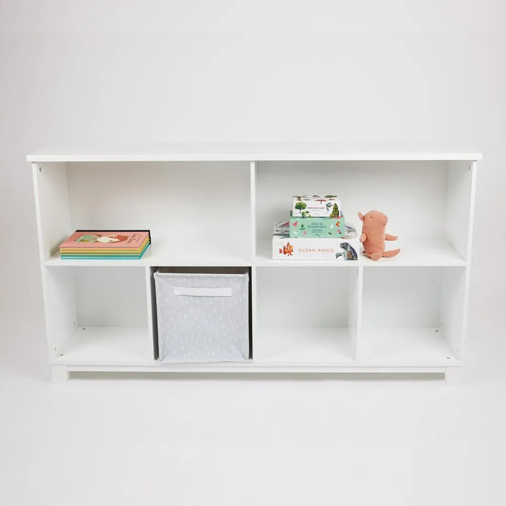Blake Long Storage Shelf Unit, White	