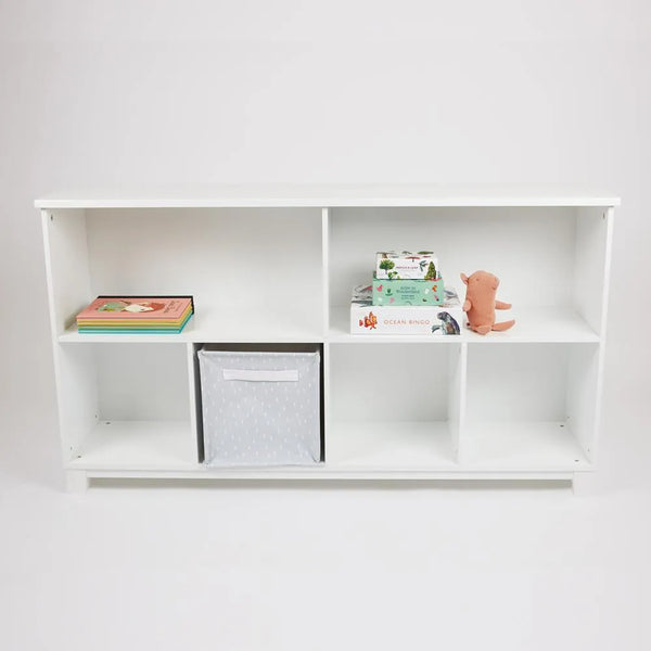 Blake Long Storage Shelf Unit, White
