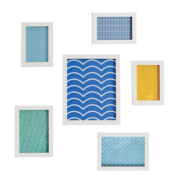 gltc white wooden photo frame set