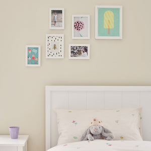white wooden photo frame set