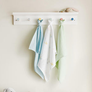 Wooden Peg Rail & Shelf, Colour Pop