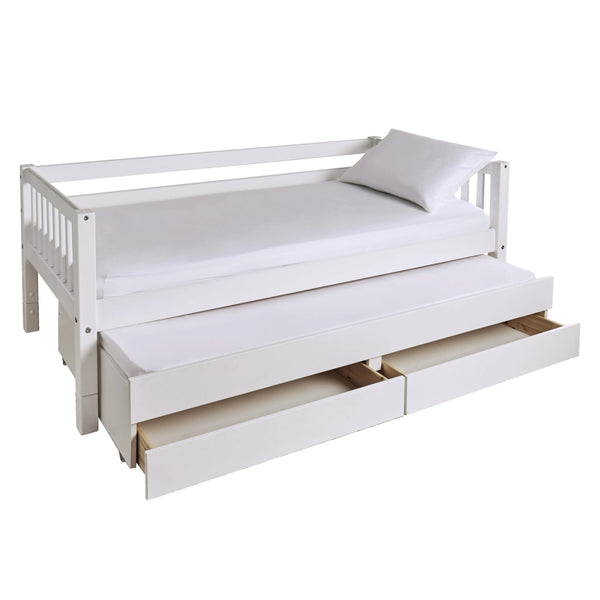 Griffin Single Storage Bed with Truckle & Drawers	