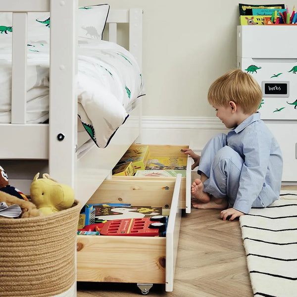 Griffin Single Storage Bed with Truckle & Drawers	