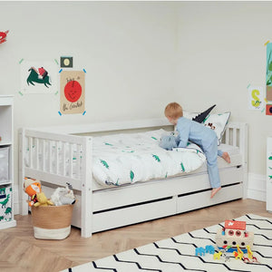 Griffin Single Storage Bed with Truckle & Drawers