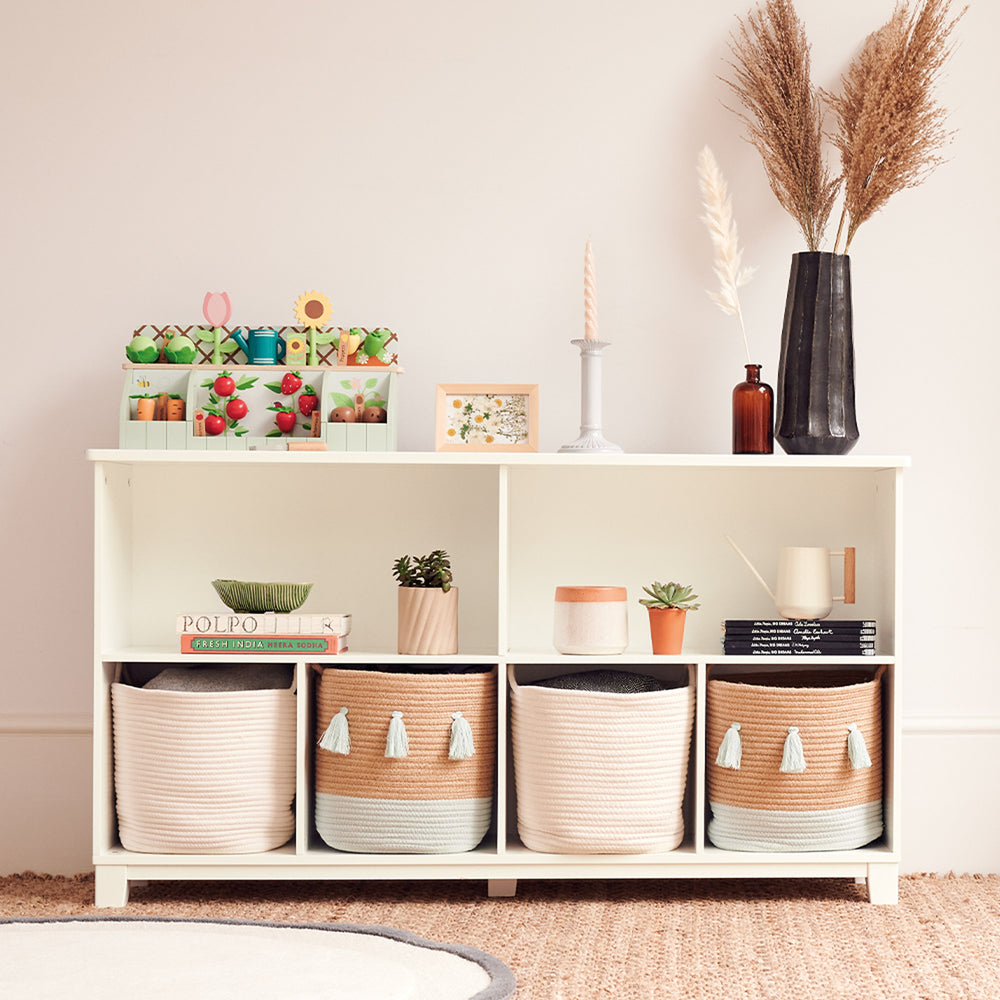 Blake Long Storage Shelf Unit, Oatmeal