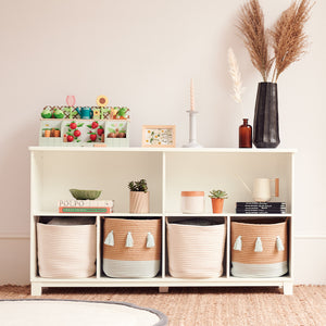 Blake Long Storage Shelf Unit, Oatmeal
