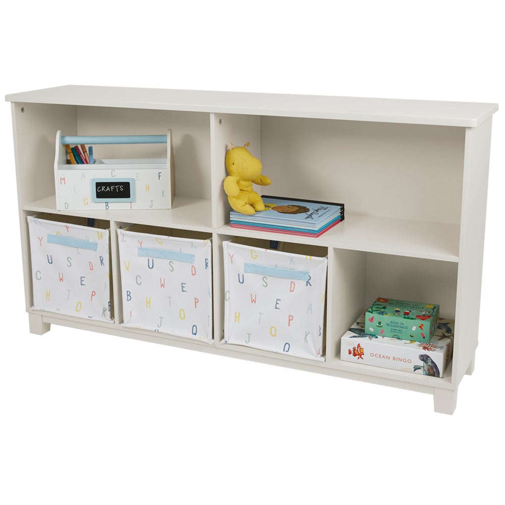 Blake Long Storage Shelf Unit, Oatmeal	