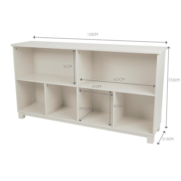 Blake Long Storage Shelf Unit, Oatmeal