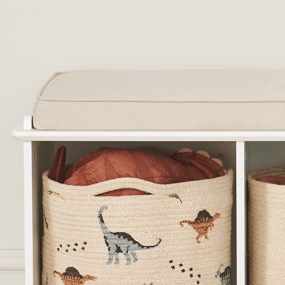 Washable Bench Cushion, Natural	