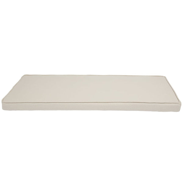 Washable Bench Cushion, Natural	