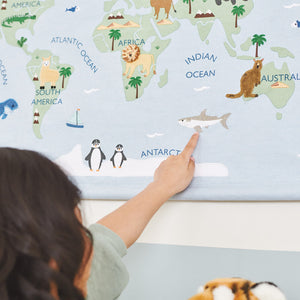 Around the world wall hanging