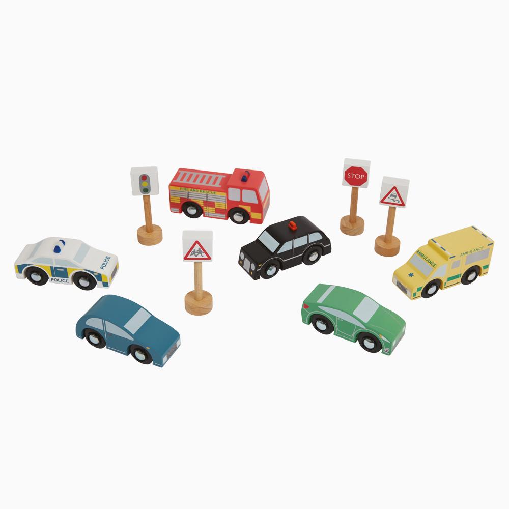 Wooden Cars & Vehicles Set	