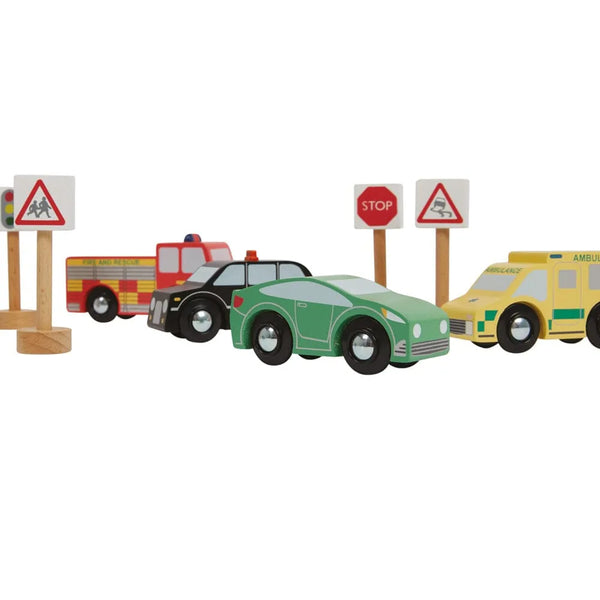 Wooden Cars & Vehicles Set	