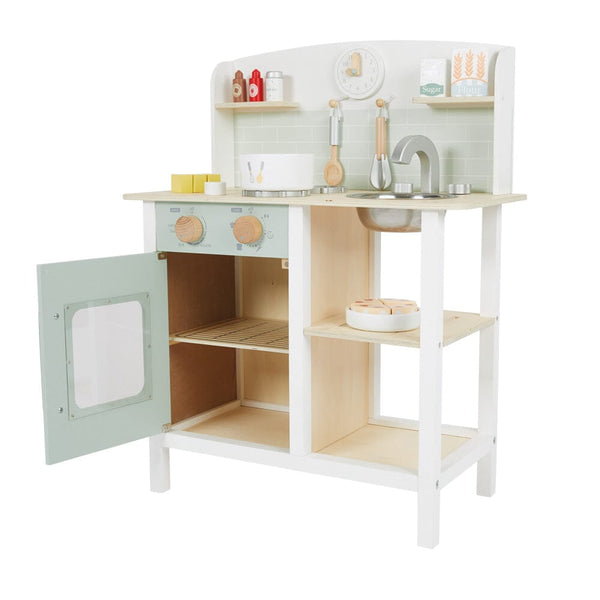 Let's Bake Wooden Play Kitchen Set, Mint	