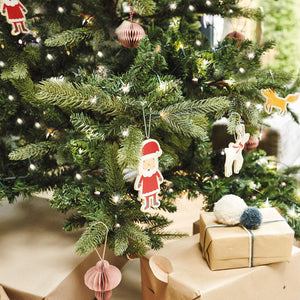 Wooden Christmas Decorations (Set of 6)