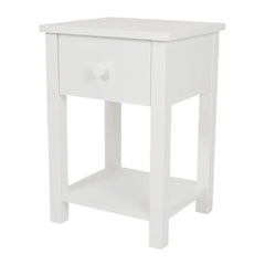 Lulworth Bedside Table, White	