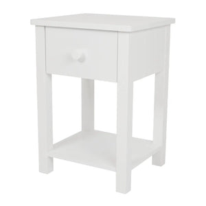 Lulworth Bedside Table, White	
