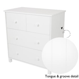 Lulworth Chest of Drawers, White