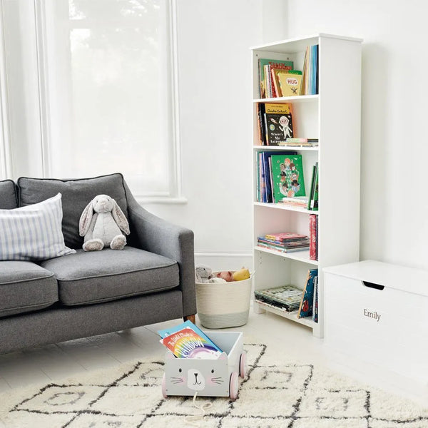 Crompton Tall Bookcase in White