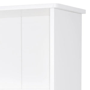 Crompton Tall Bookcase in White	