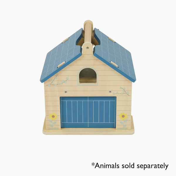 Play & Store Wooden Toy Farm Set