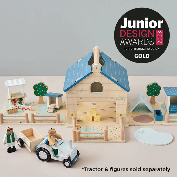 Play & Store Wooden Toy Farm