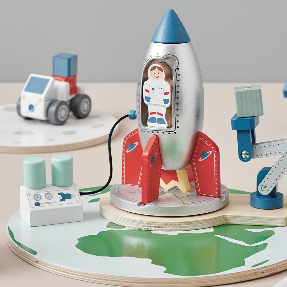 Wooden Rocket Ship Toy - Space Toys - Great Little Trading Co.