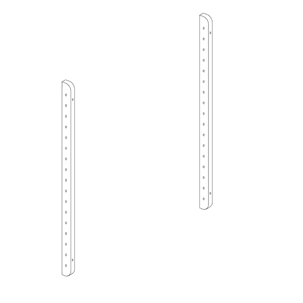 Paxon Modular Shelving System - Peg Rail