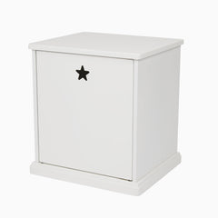Star Bright Bedside Table, Bright White	