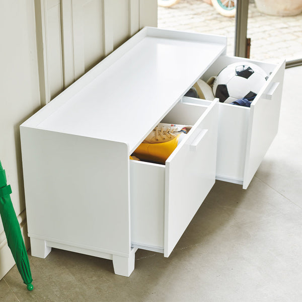 Blake Storage Bench, White	