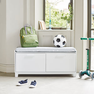 Blake Storage Bench, White	