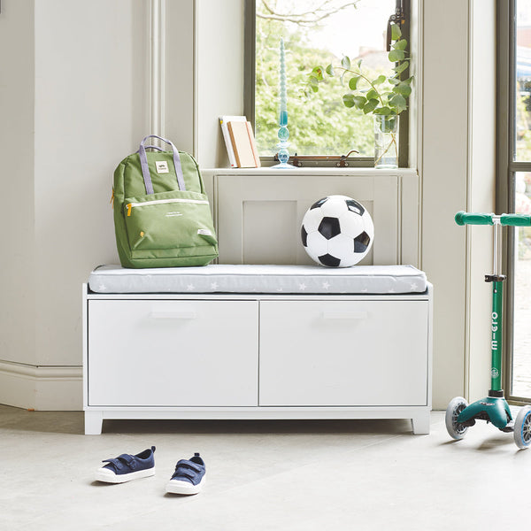 Blake Storage Bench, White	